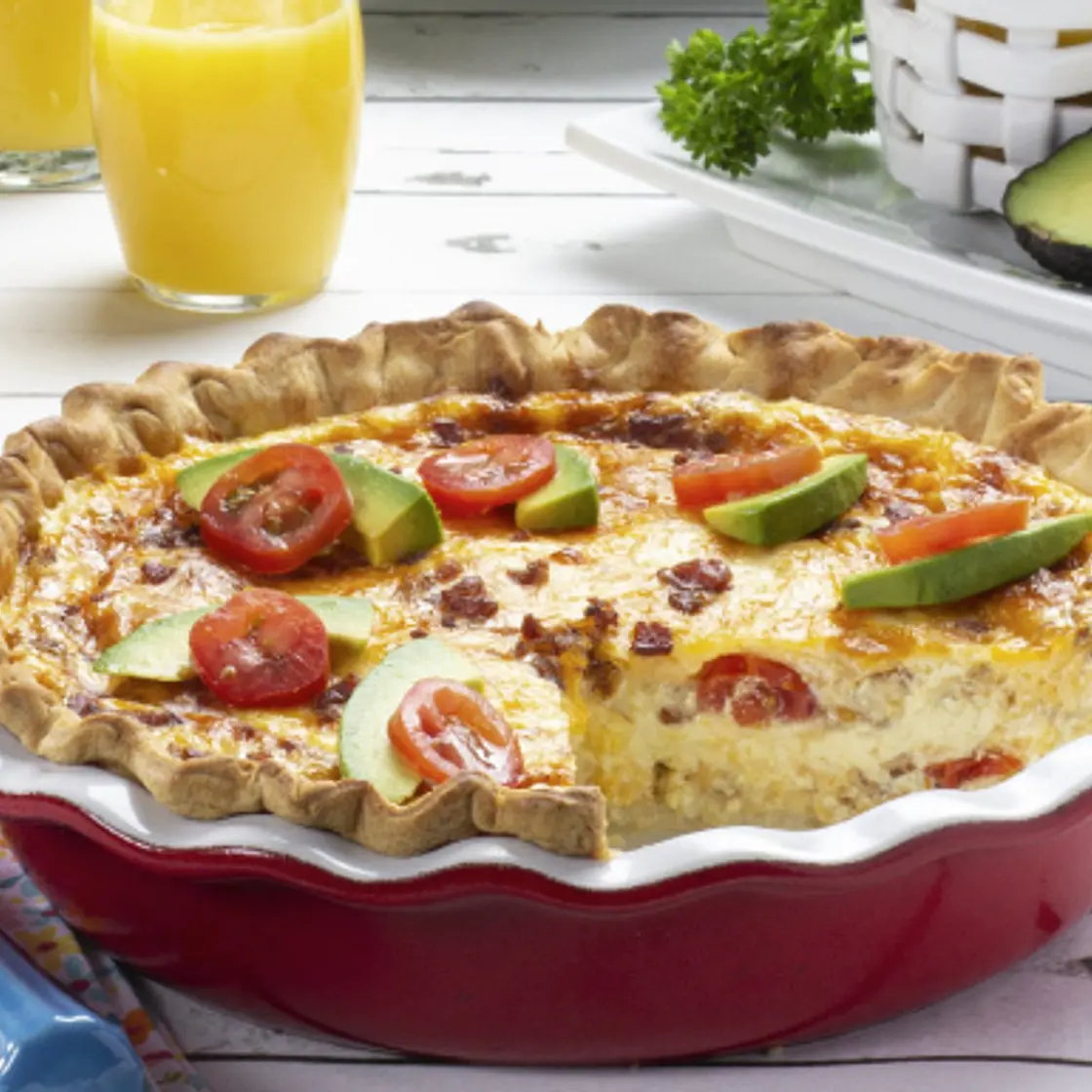 Bacon & Tomato Quiche