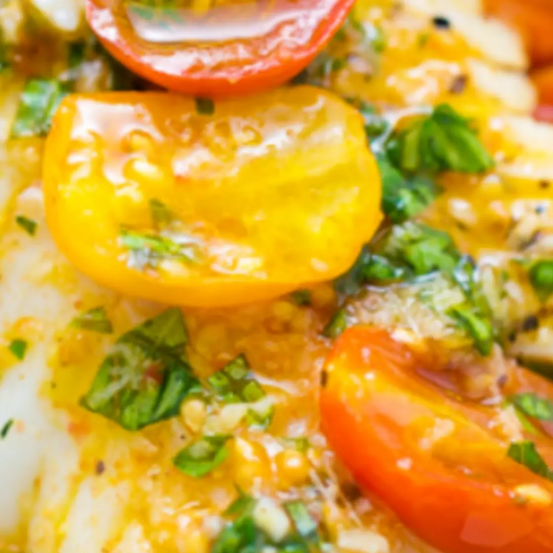 Lemon Butter Basa w/Tomato and Spinach Pesto Rice