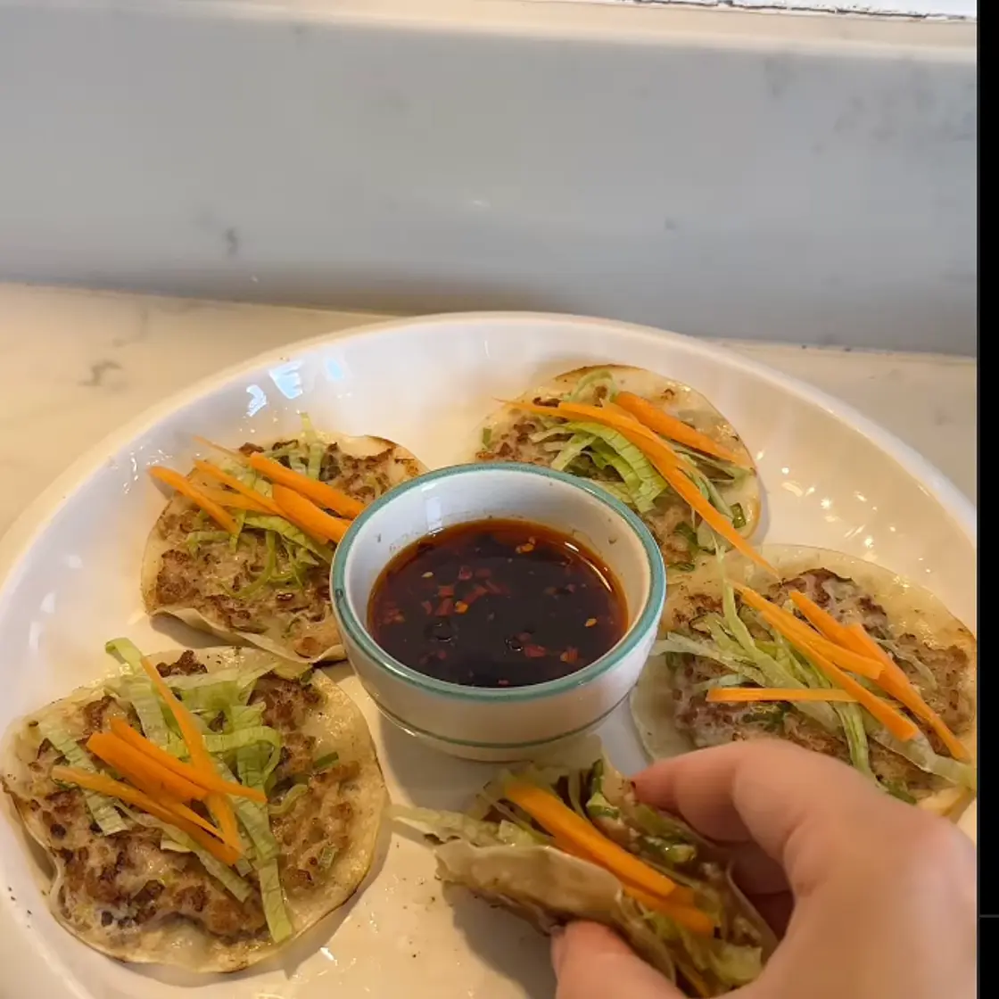 dumpling tacos