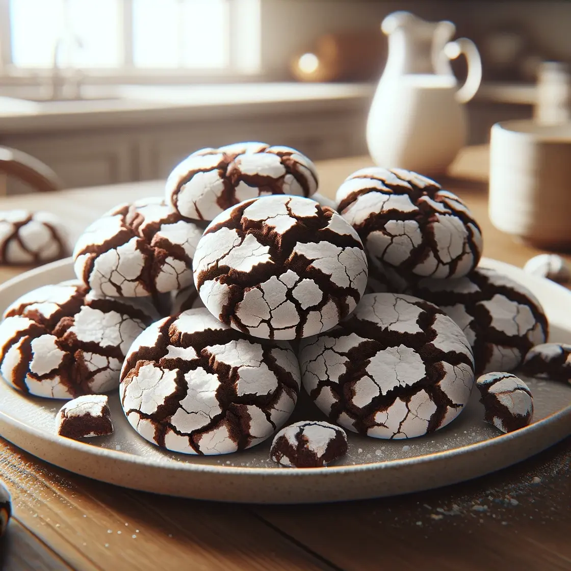 Chocolate Crinkle Cookies