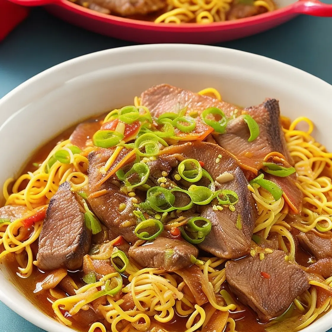 Beef Chop Suey with Beansprouts & Noodles