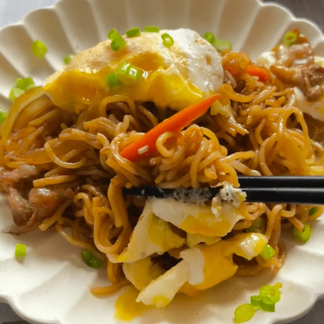 Yakisoba with homemade sauce
