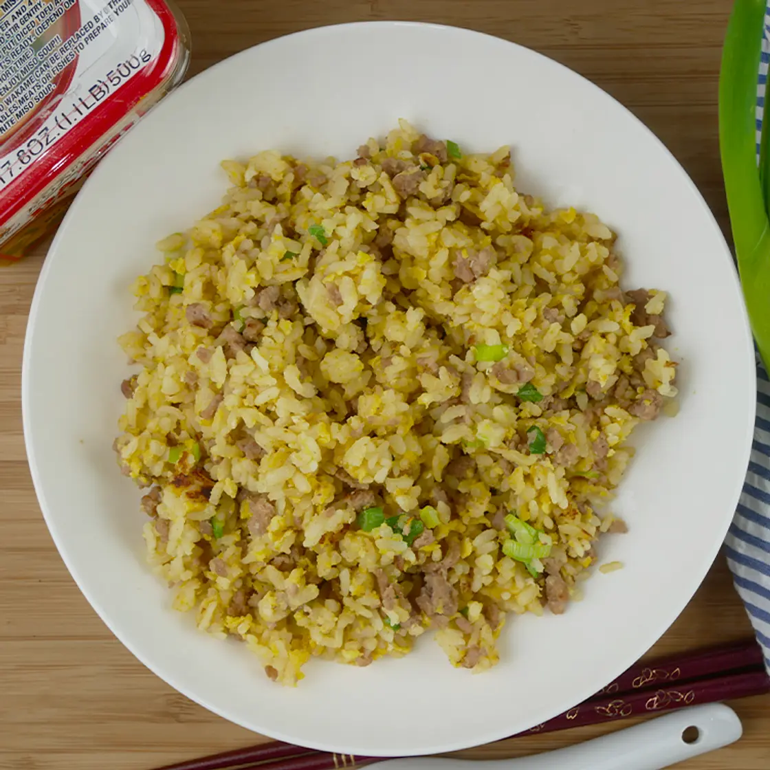 Best Homemade Fried Rice using Miso (味噌味チャーハン)