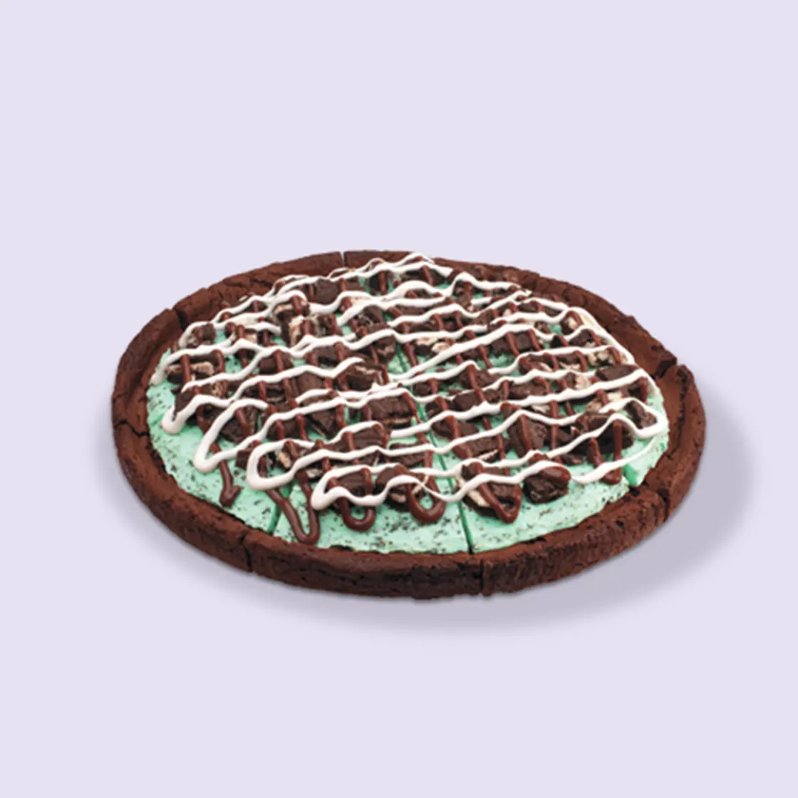 Brownie chocolate chip mint Pizza
