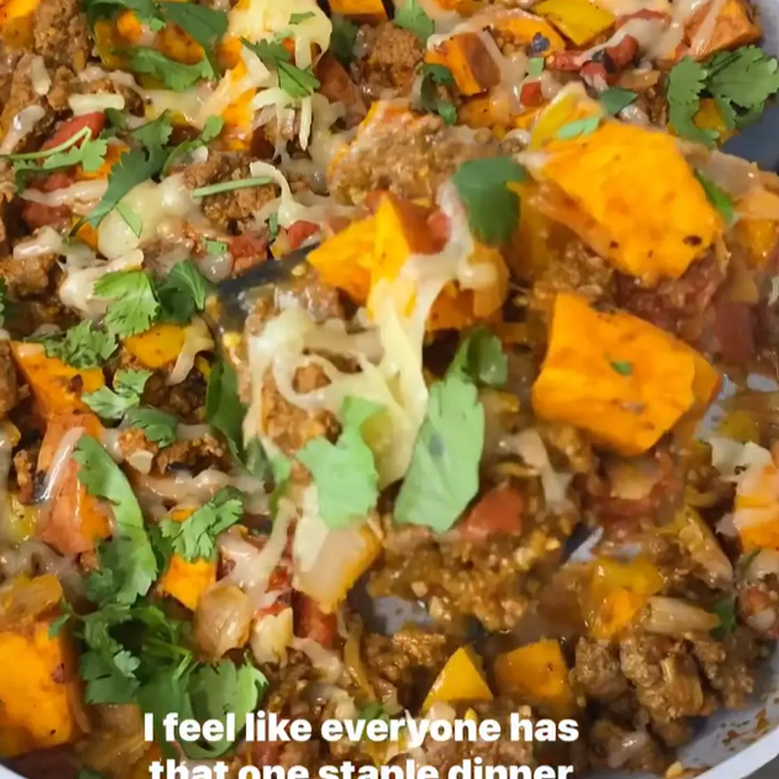 One pot sweet potato skillet