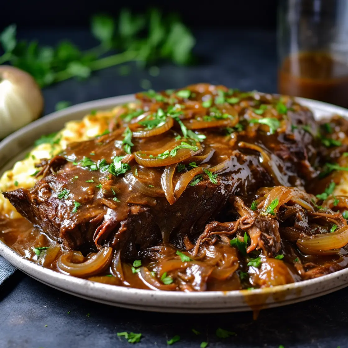 Perfected Fork Tender Caramelized Onion Pot Roast
