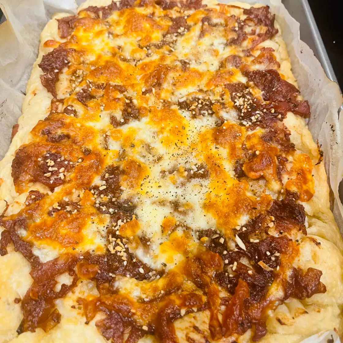 French Onion Stuffed Focaccia