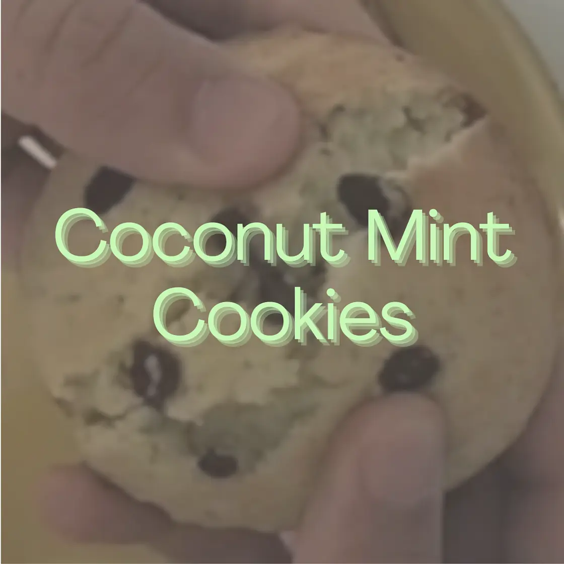 Coconut Mint Cookies