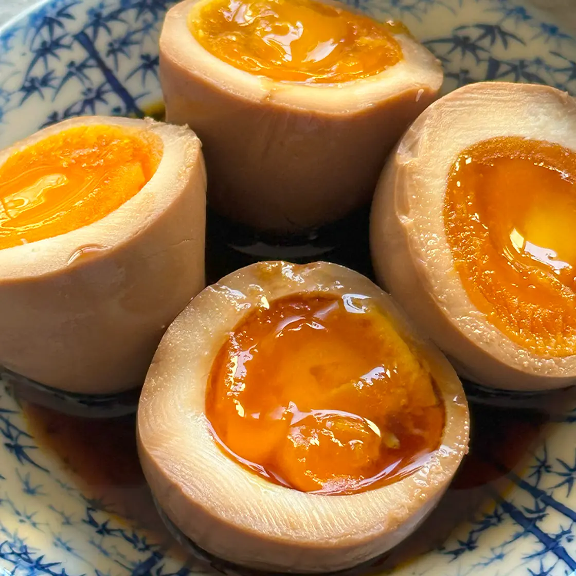 Ramen marinated eggs (味玉、煮卵 : Ajitama, Nitamago)