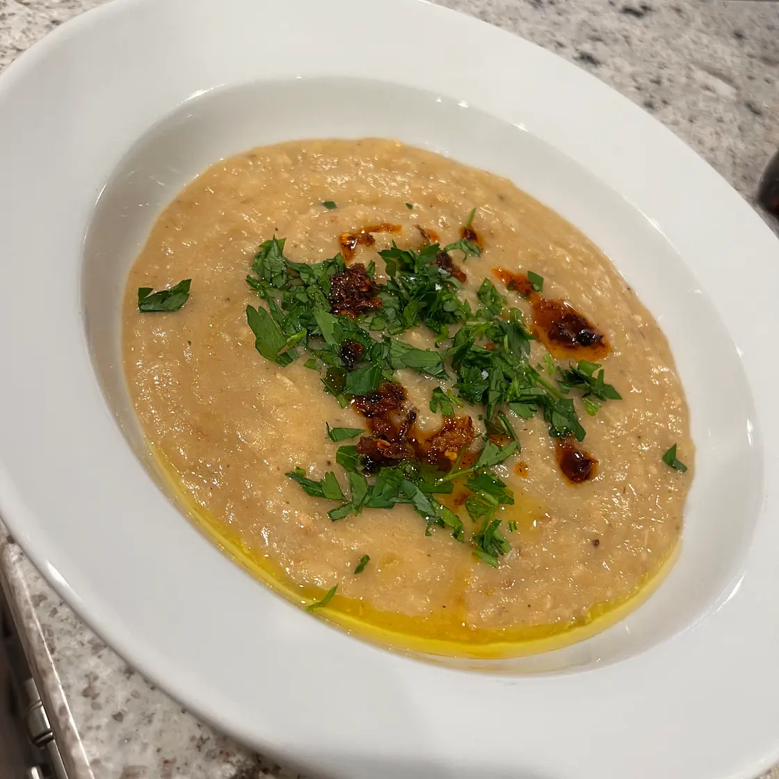 60ish Garlic Clove & Potato Leek Soup (vegan)
