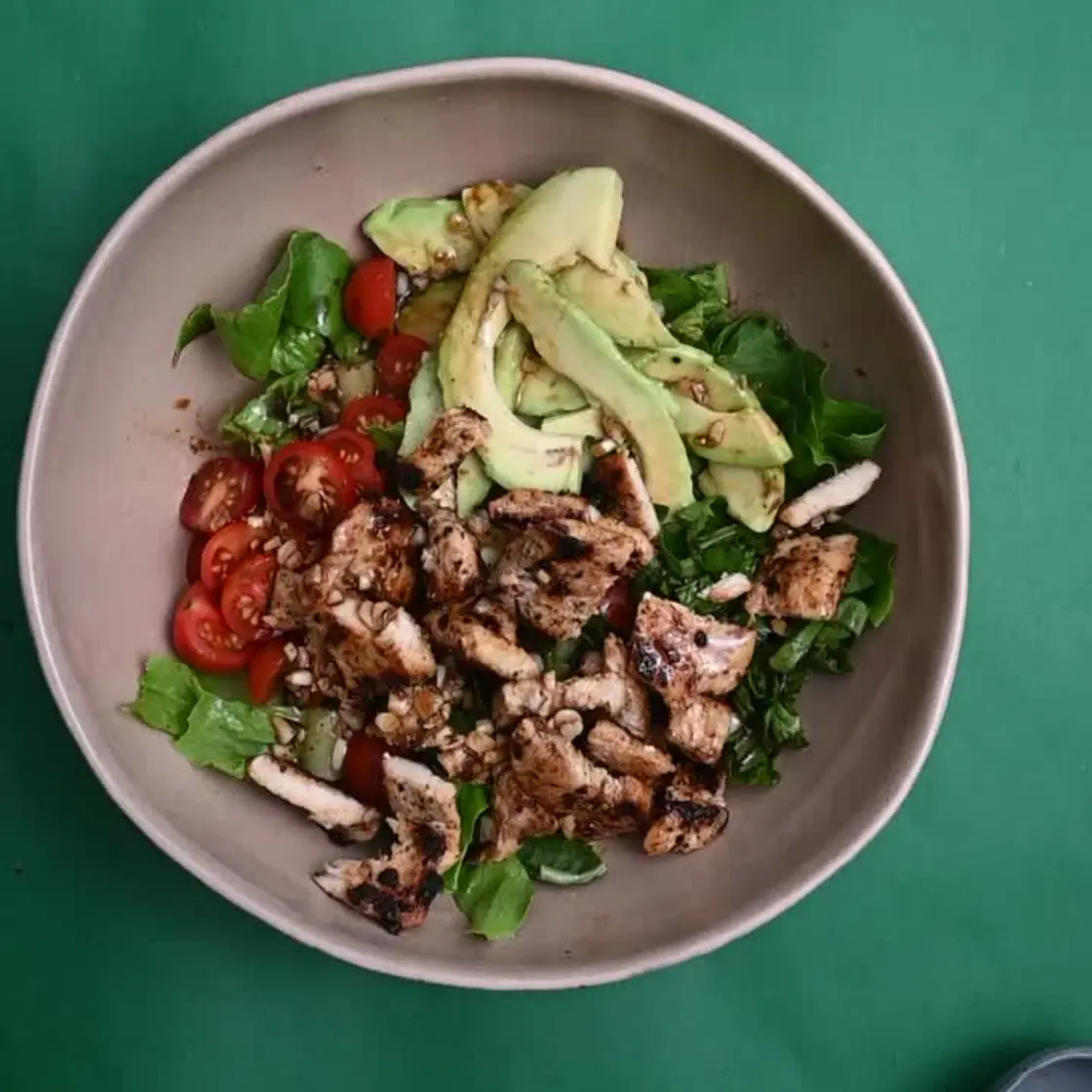 Chicken Avocado Caprese Salad