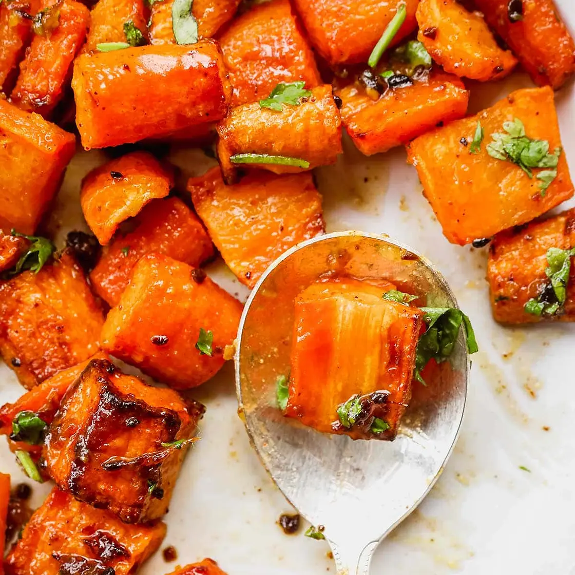 Indian Spiced Honey Roasted Carrots