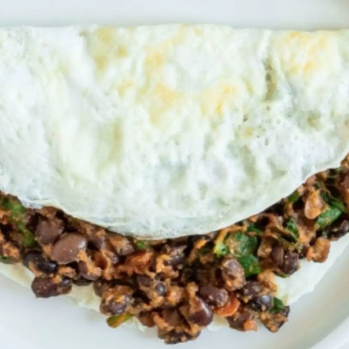 Black beans and greens