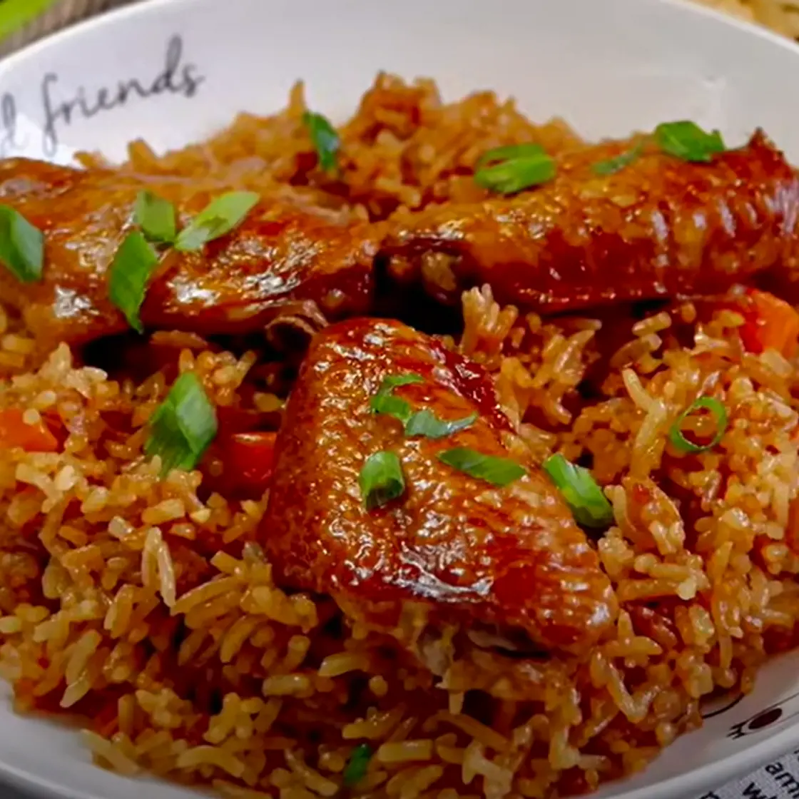 Easiest Rice Cooker Scallion Oil Chicken Rice
