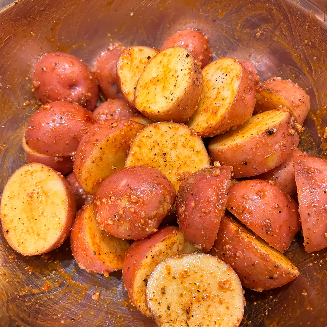 CROCKPOT GARLIC PARMESAN CHICKEN AND POTATOES