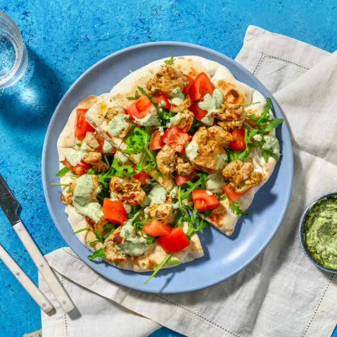 Chermoula Chicken Loaded Naan