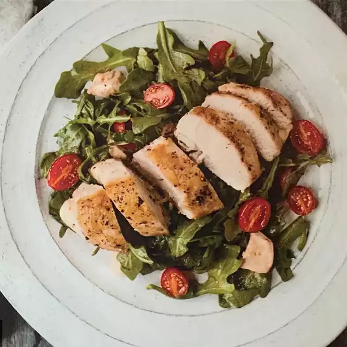 Pan Roasted Chicken with Caprese Salad