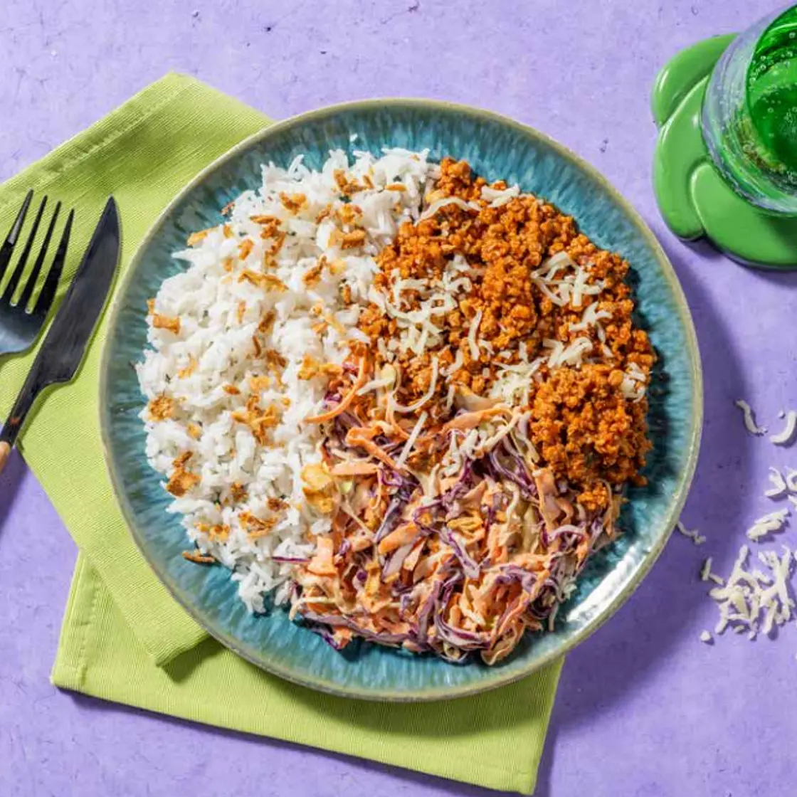 Cheeseburger Inspired Rice Bowl