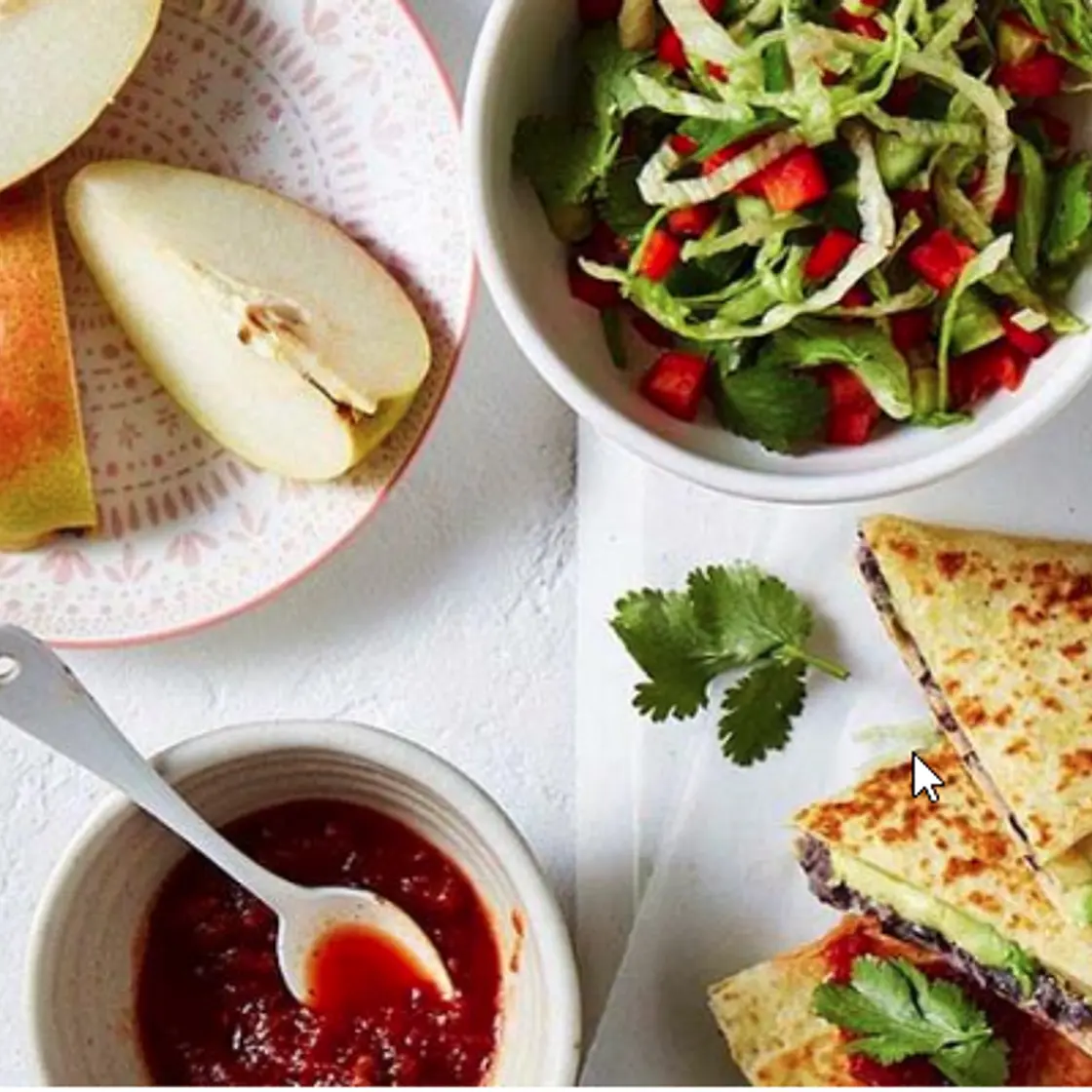Black bean quesadilla
