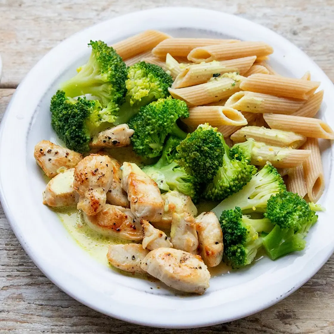 Hähnchen - Pasta mit Brokkoli