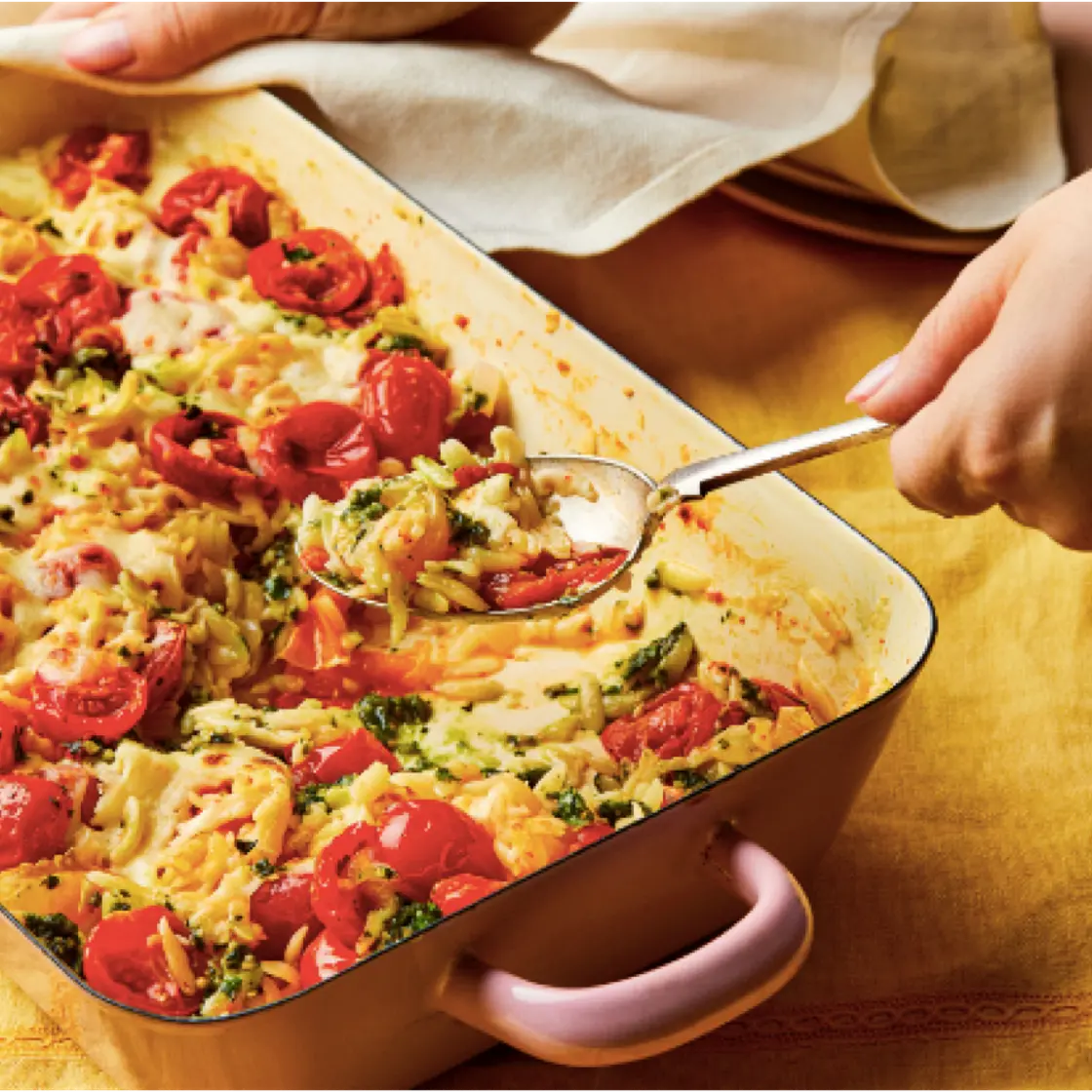 Caprese Pesto Orzo