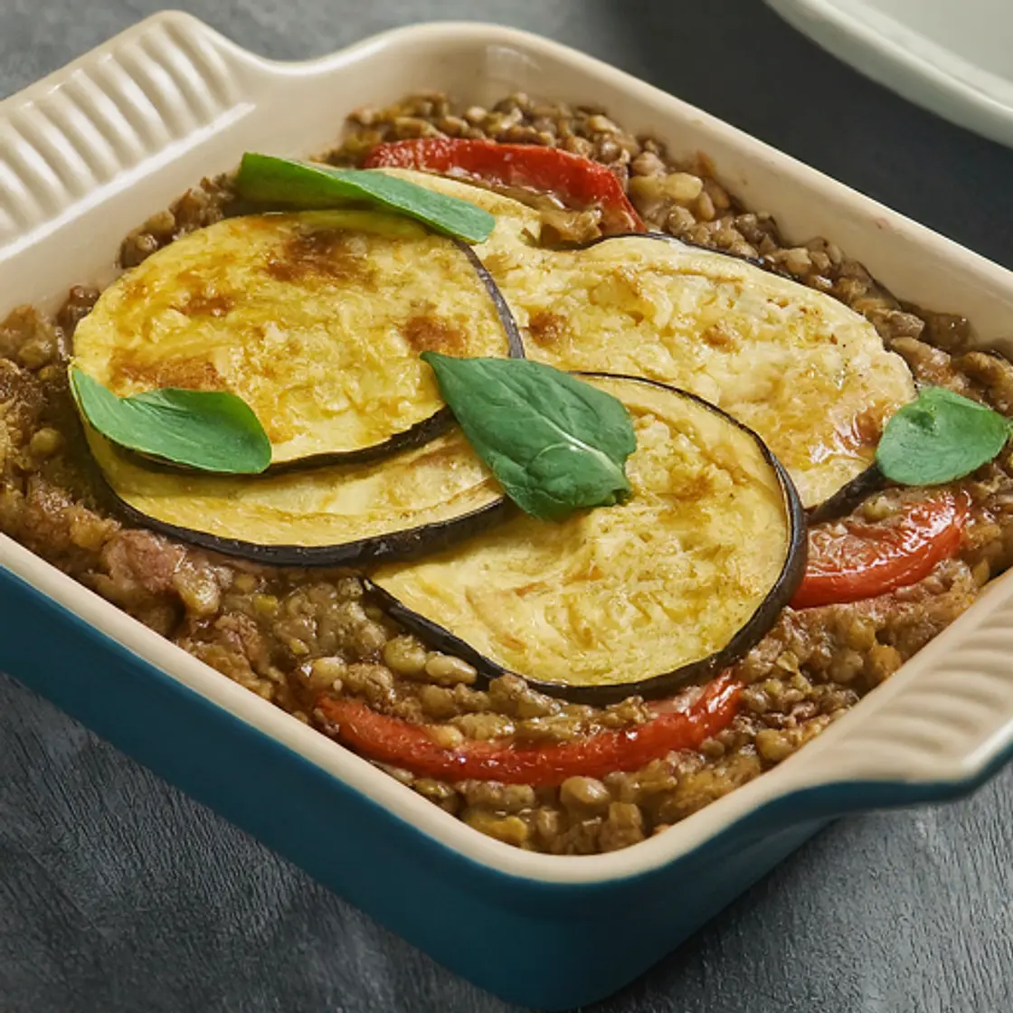 Lentil and Veggie Moussaka