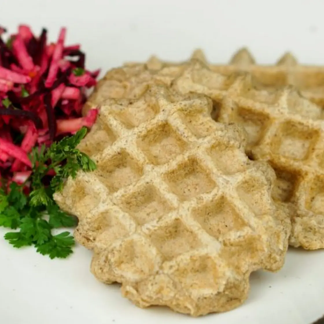 Herzhafte basische Waffeln mit Buchweizenmehl