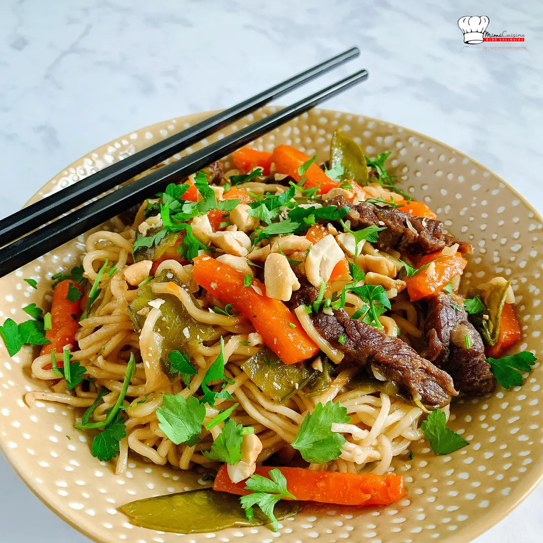Nouilles Chinoises au bœuf