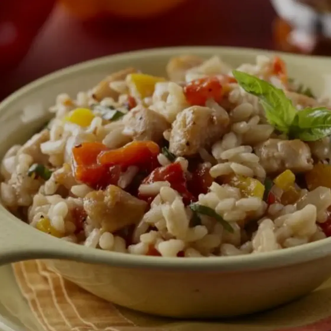 Homemade Chicken Pepper Risotto