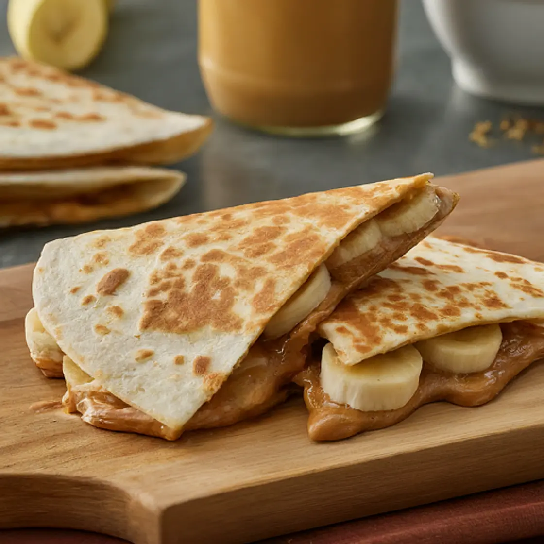 Peanut Butter and Banana Quesadilla