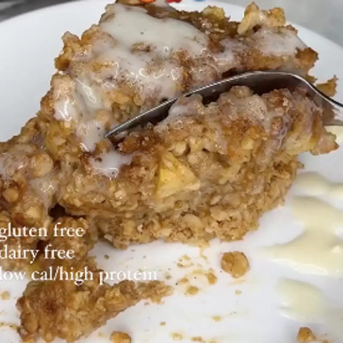Pumpkin Apple Protein Baked Oatmeal