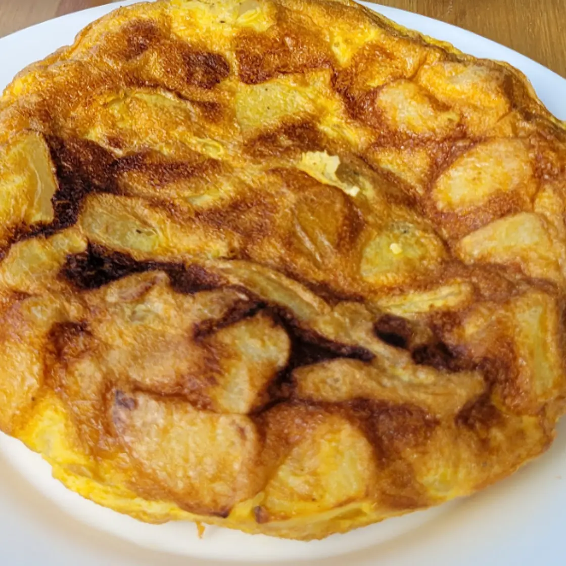 Tortilla de papa de la casa