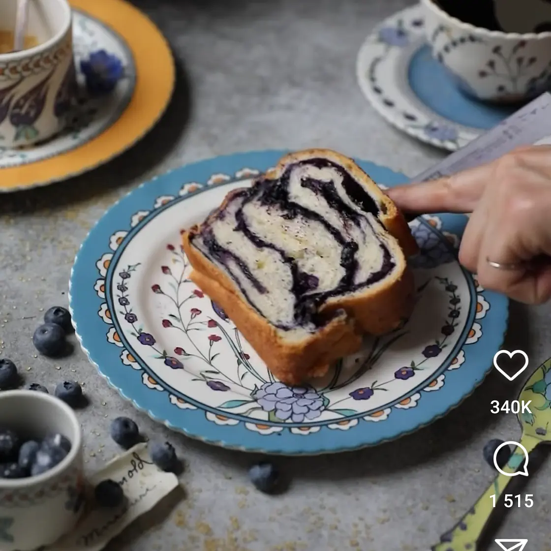 Blueberry Swirl Loaf