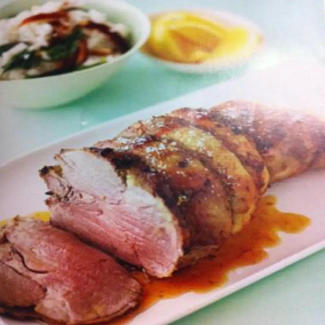 Spiced Roast Lamb with Coconut Rice