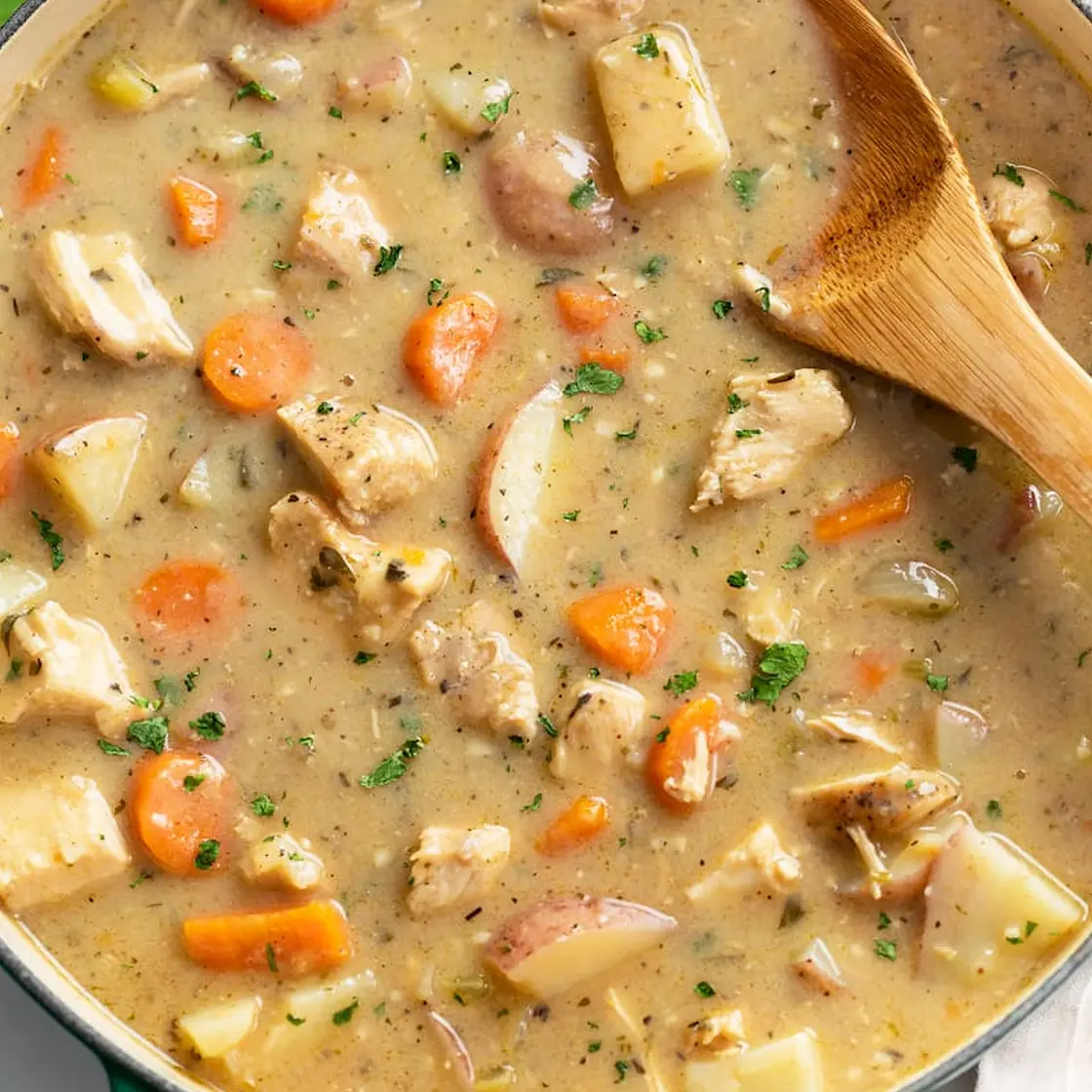 Easy healthy colourful chicken stew [crockpot recipe]