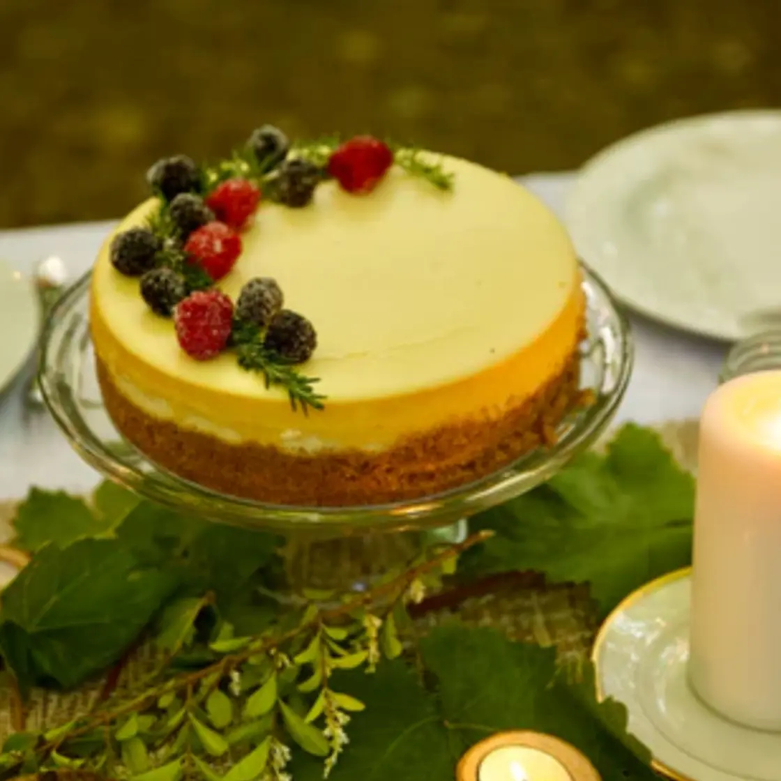 Sugared Berry Cheesecake