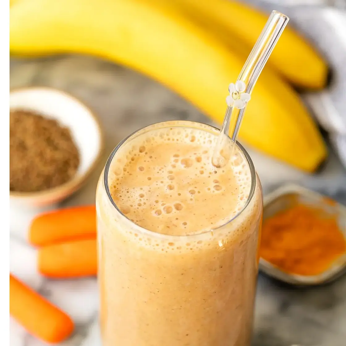Carrot Banana Protein Smoothie