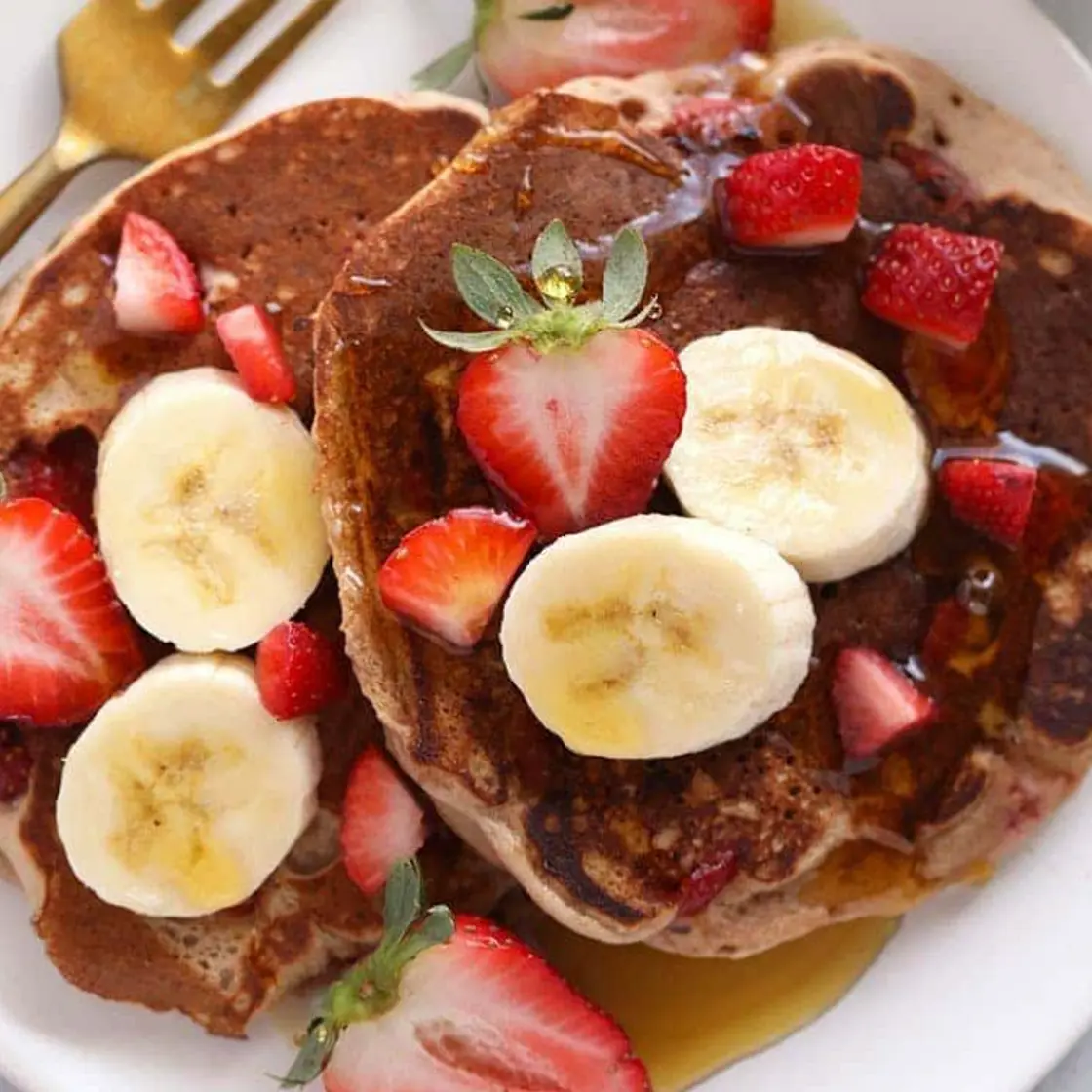 Strawberry Banana Pancakes