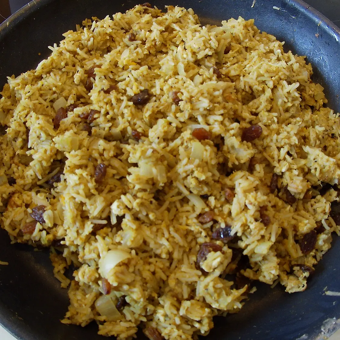 Bananen-Bratreis mit Curry