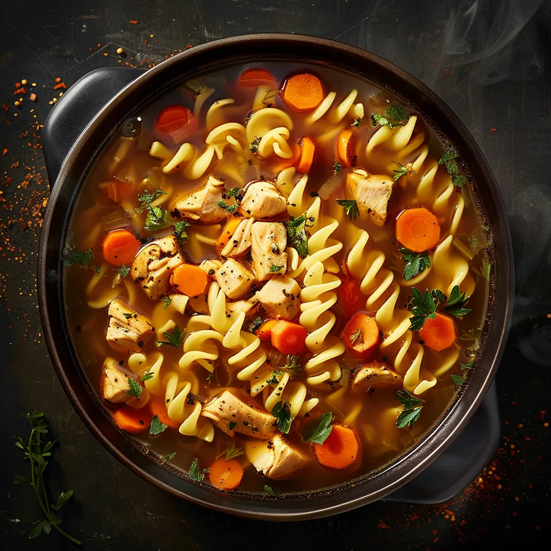 Chick fil A chicken noodle soup