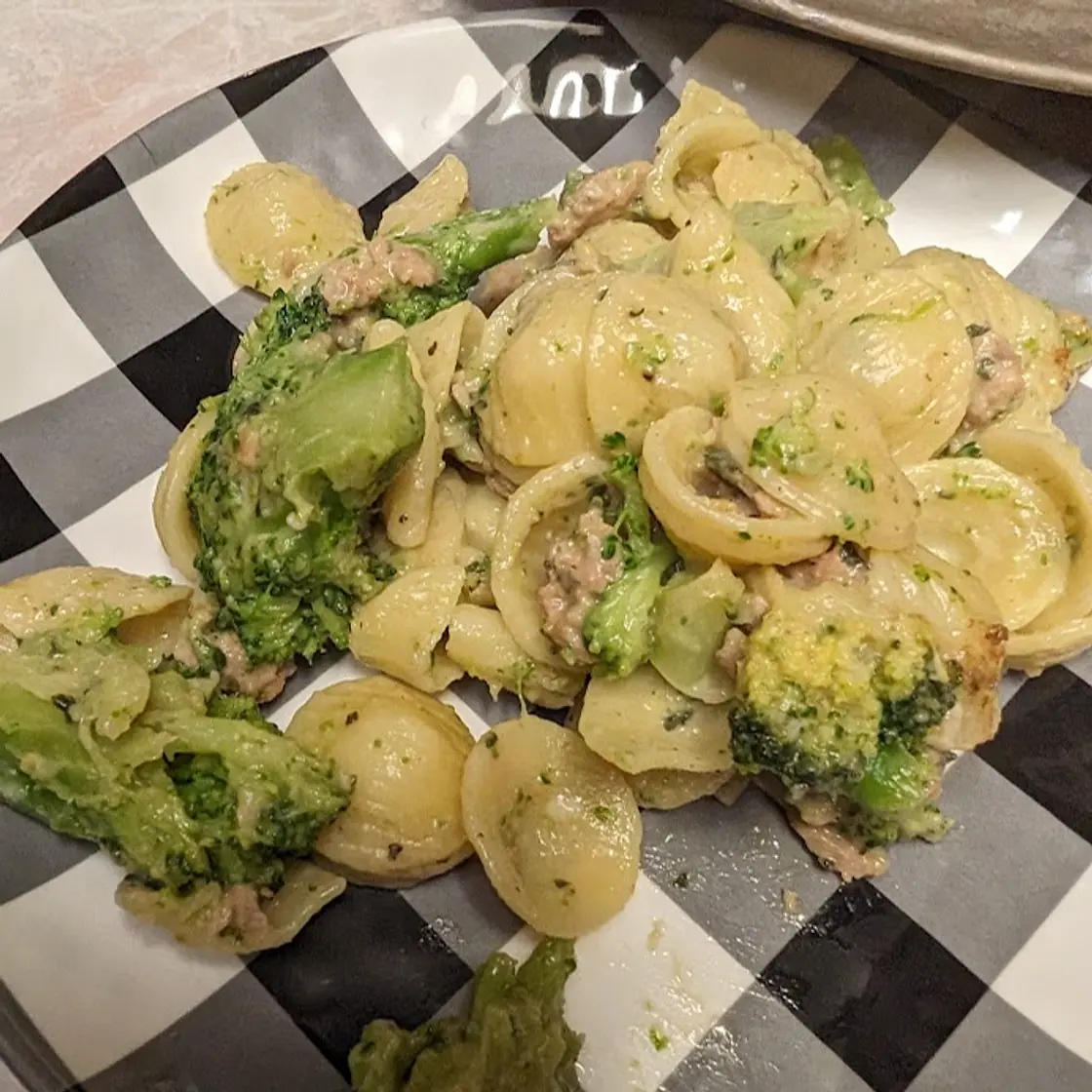 Orecchiette Pasta with Chicken Sausage and Broccoli