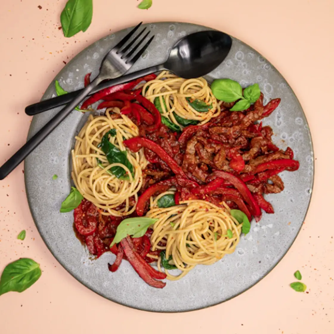 Beef and Bell Pepper Pasta