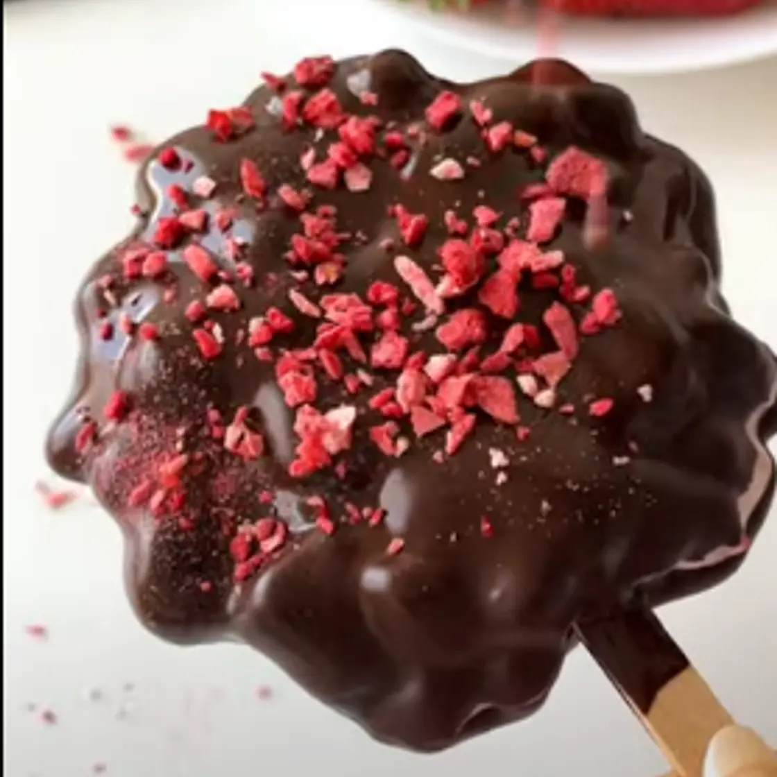 Chocolate Strawberry Pops