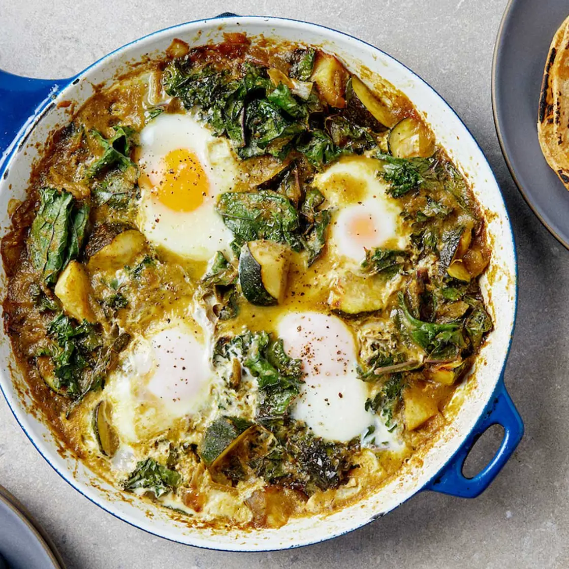 Green Chili Eggs