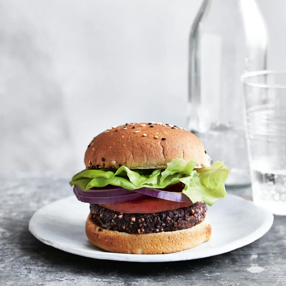 The Best Black Bean and Beet Burger