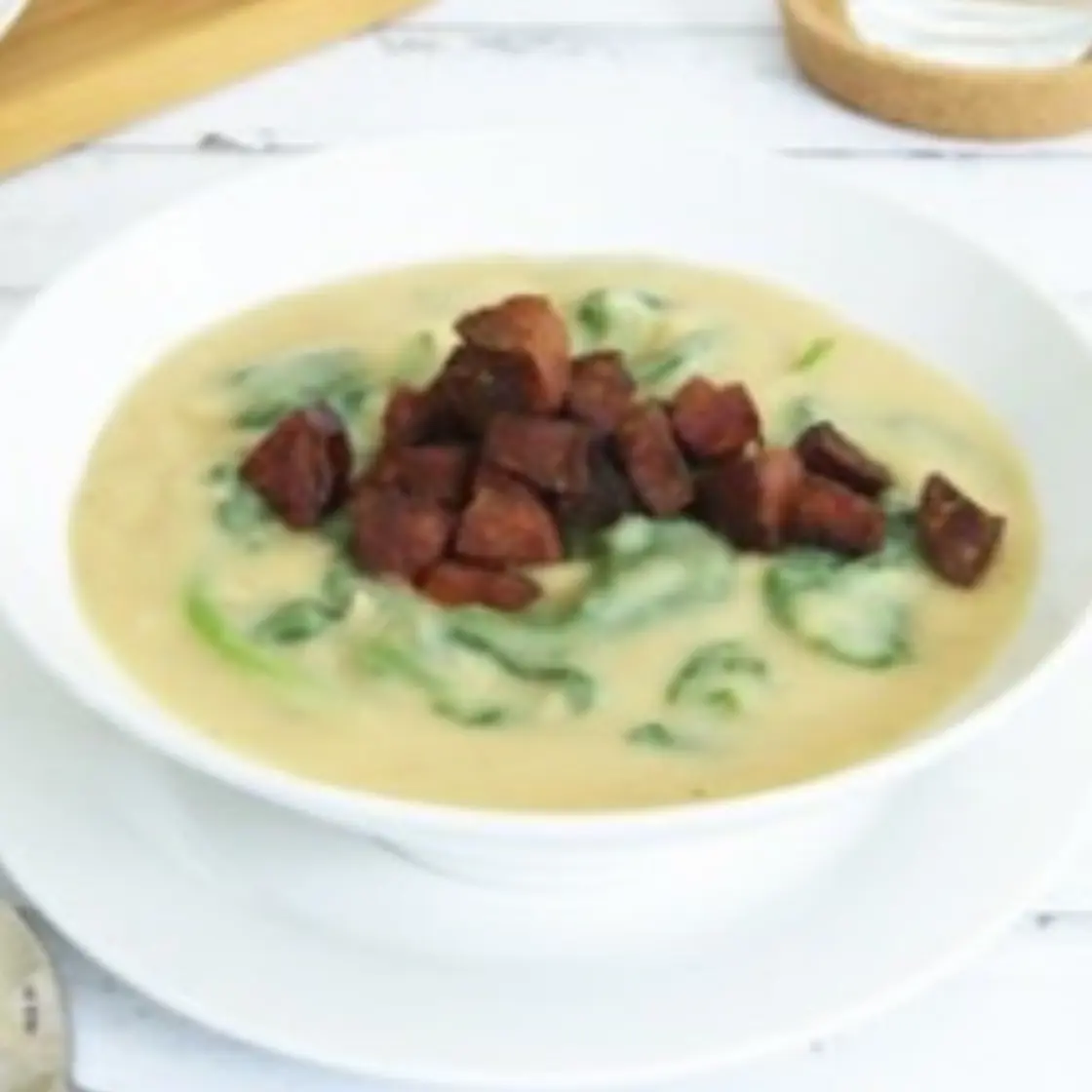 Butter bean and chorizo soup