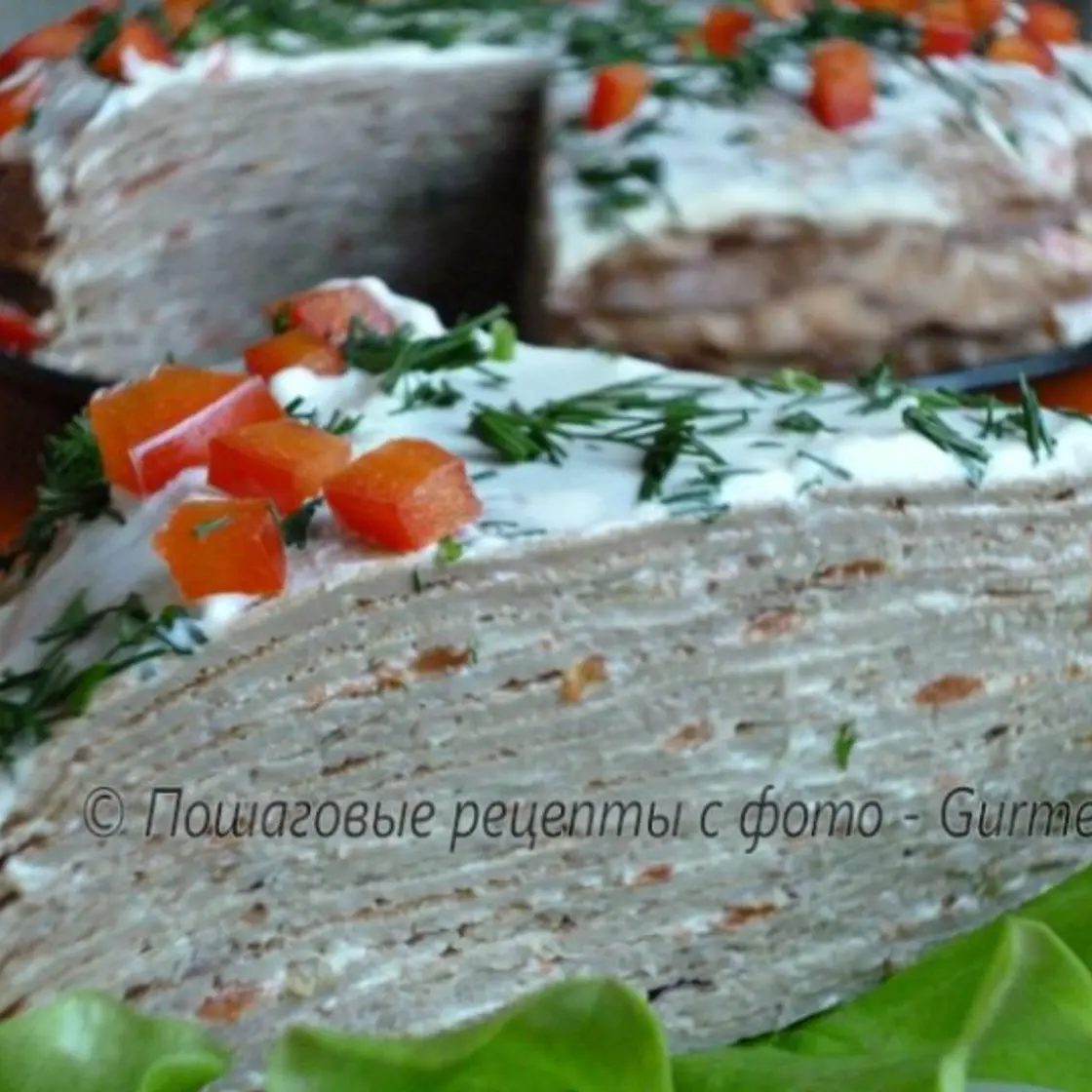 Печёночный торт