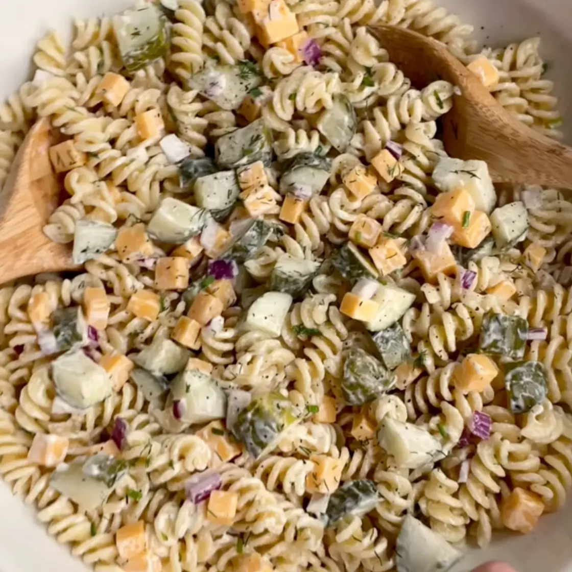 Dill Pickle Pasta Salad