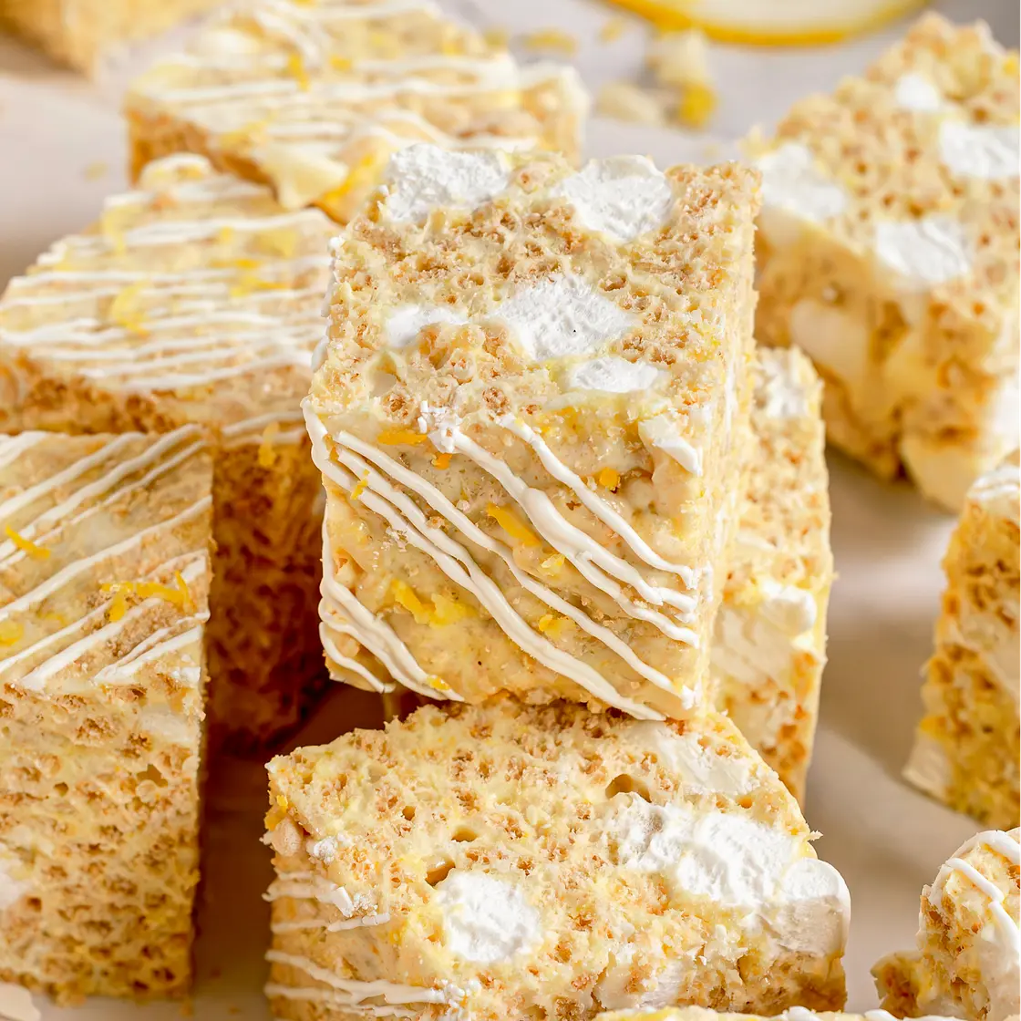 Lemon Rice Krispie Treats (Gluten-Free & Vegan)