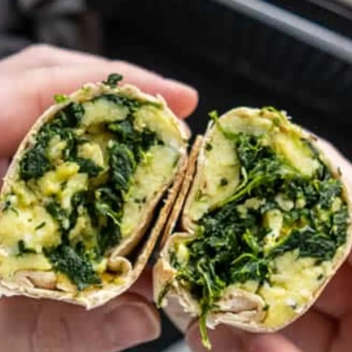 Egg Burrito w/ Avocado & Kale